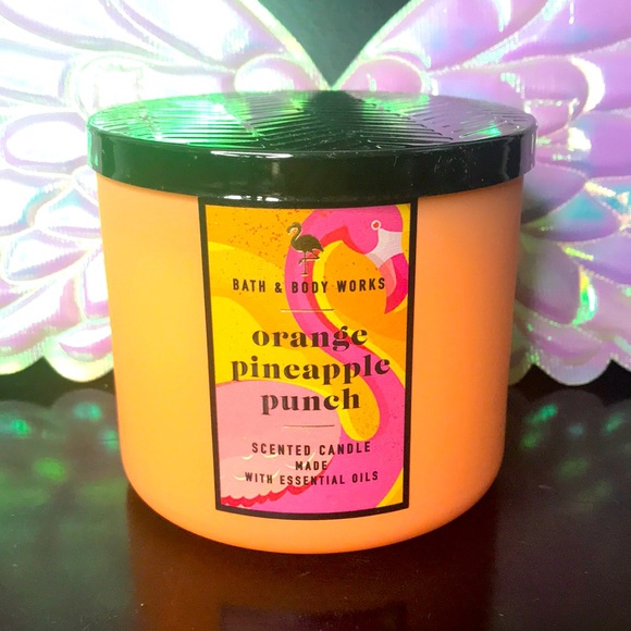 BBW 3 wick candle Orange Pineapple Punch
